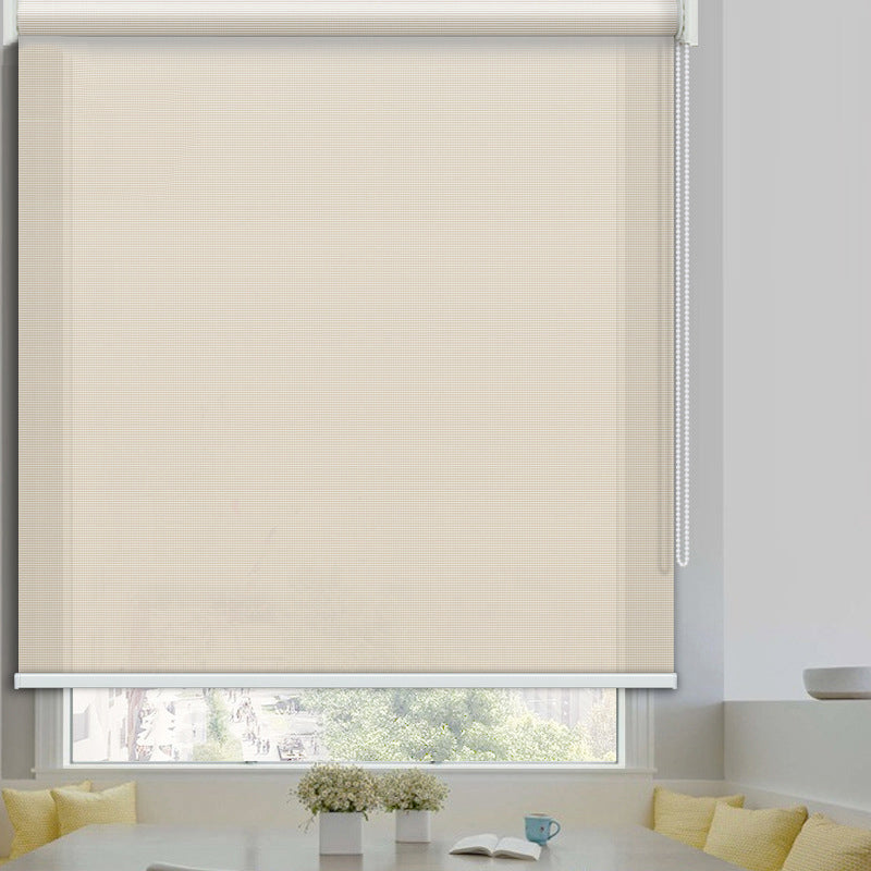 BLINDS OUTLETS No Drill Roller Shades in Deluxe Sunshade Fabrics